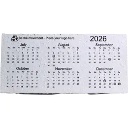 Plantable Paper Tent Calendar - 2026 Front
